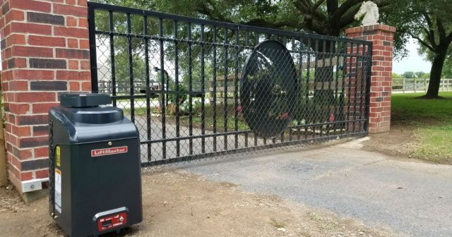 LiftMaster ranch gate completed project