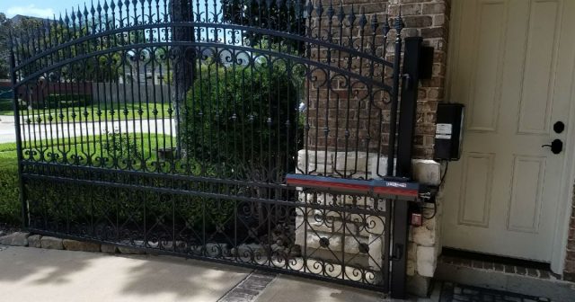 Completed LiftMaster swing gate project