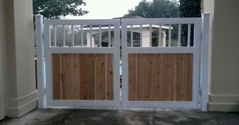 Completed pool swing gate project