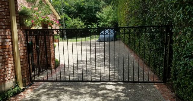 Completed side house security gate project