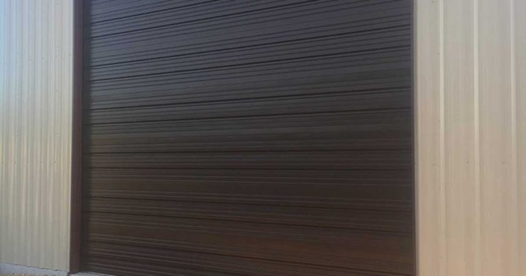 Newly installed garage door