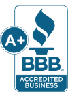  BBB A+ Rated Business logo.